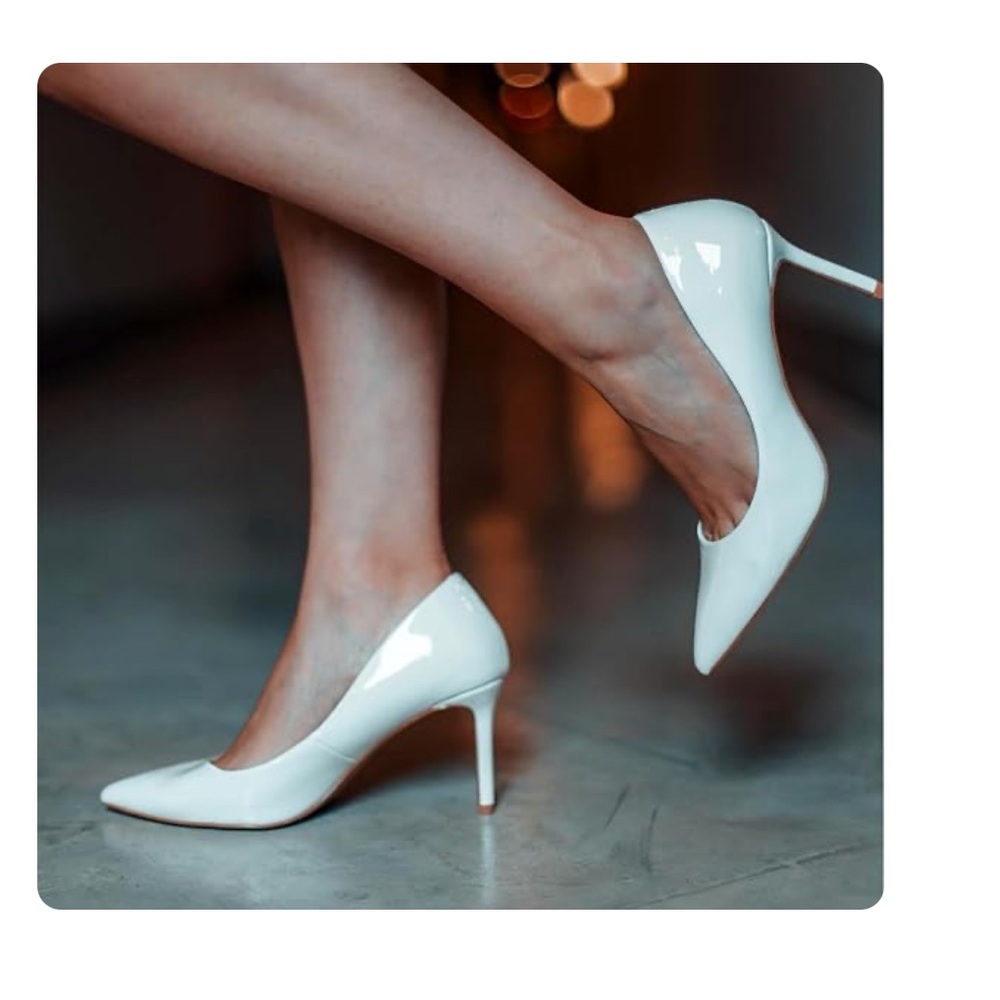 JENN ARDOR Women's Comfortable Stiletto Pumps 3” Elegant Cream